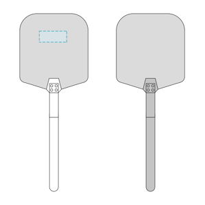 Pizza lopata w / hliníkové ostré hrany